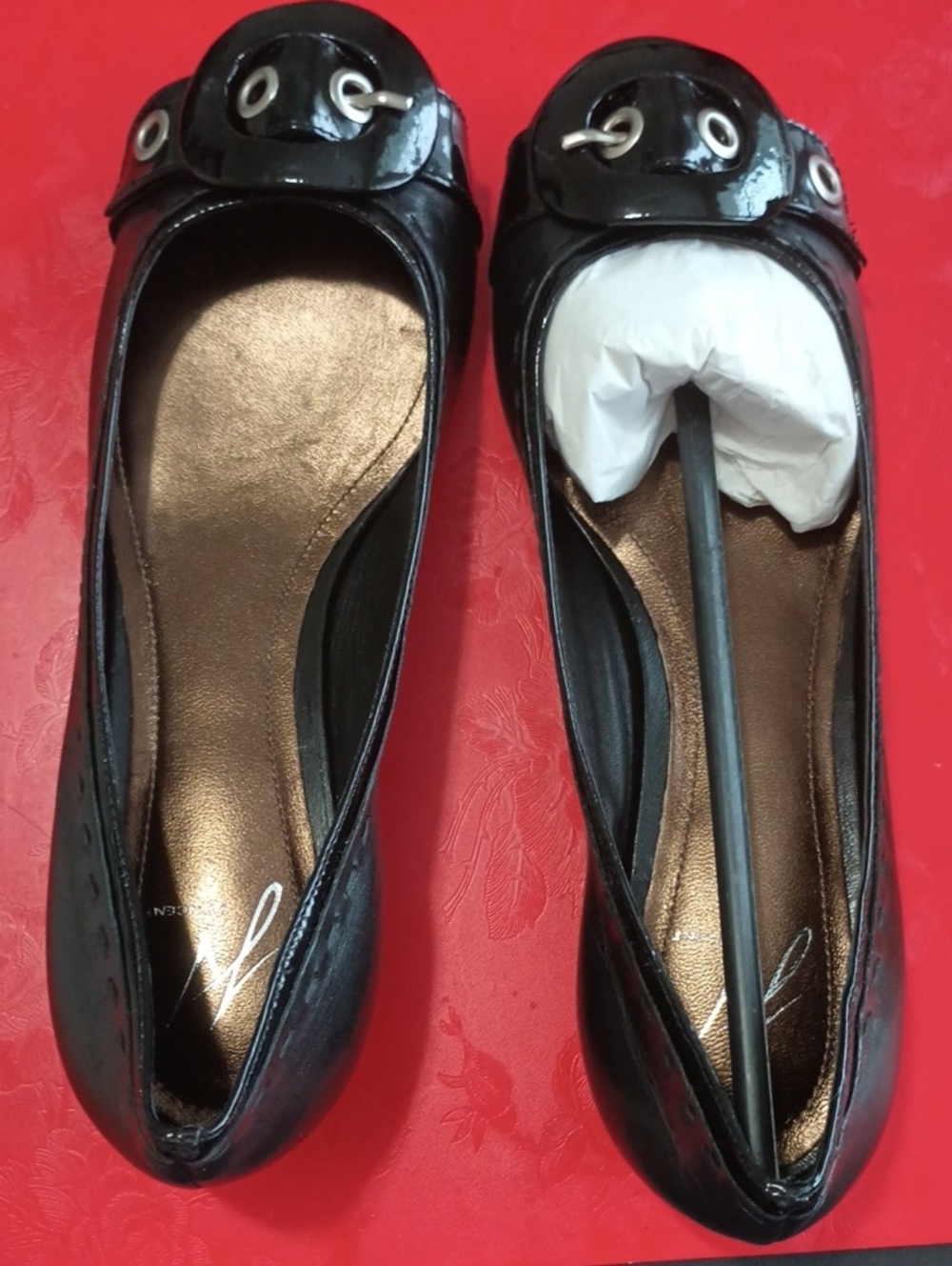 J Vincent Black Patent Leather Flats - 8M women - NWoT - Picture 11 of 12